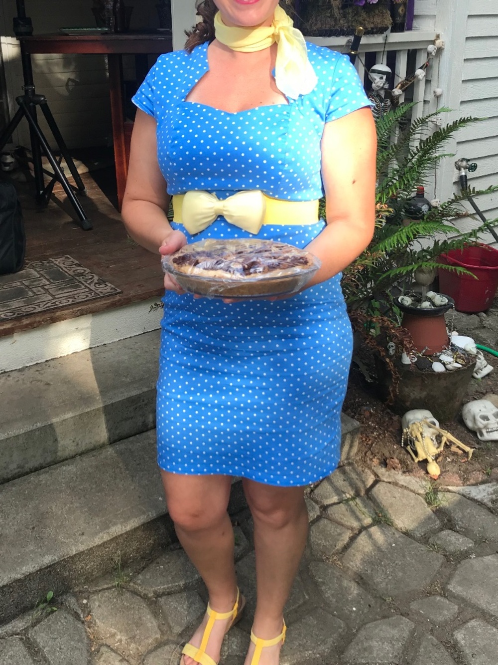1950's style Blue Dress